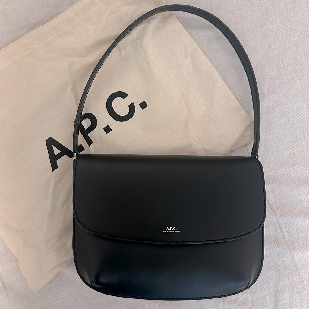 A.P.C. Sarah Shoulder Bag - Black, Smooth Leather, Like New